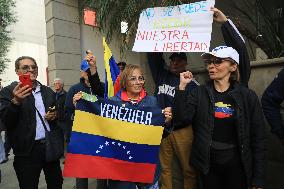 Venezuelans Protest Against Arrest Of María Corina Machado