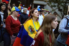 Venezuelans Protest Against Arrest Of María Corina Machado