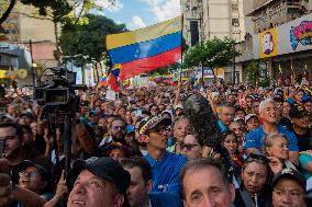 Venezuelan Opposition Leader Machado Is Intercepted After Joining Anti-government Protest