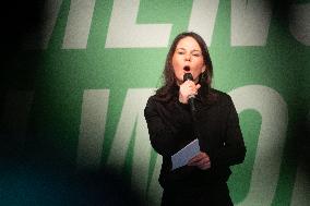 Annalena Baerbock Rally For Gruene Party's Upcoming Election In Bonn