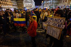 Anti-Maduro Rally In Lisbon, Portugal