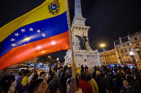 Anti-Maduro Rally In Lisbon, Portugal