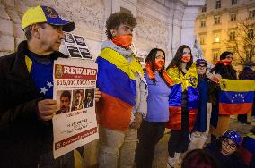 Anti-Maduro Rally In Lisbon, Portugal