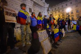 Anti-Maduro Rally In Lisbon, Portugal