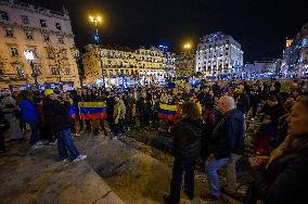 Anti-Maduro Rally In Lisbon, Portugal