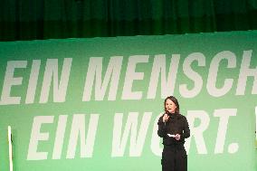 Annalena Baerbock Rally For Gruene Party's Upcoming Election In Bonn