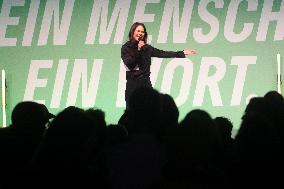 Annalena Baerbock Rally For Gruene Party's Upcoming Election In Bonn