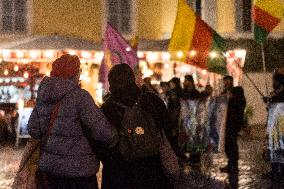 Sit-in For Kurdish Activists Killed In Paris