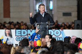 Rally against the regime of Nicolás Maduro before the inauguration as president of Venezuela.