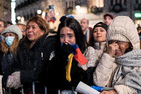 Rally against the regime of Nicolás Maduro before the inauguration as president of Venezuela.