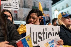 Rally against the regime of Nicolás Maduro before the inauguration as president of Venezuela.