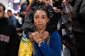 Rally against the regime of Nicolás Maduro before the inauguration as president of Venezuela.