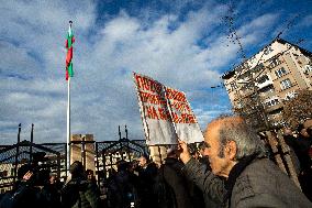 Protest In Sofia, Bulgaria.