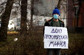 Protest In Sofia, Bulgaria.