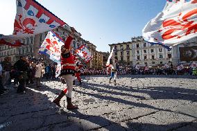 'Explosion of the Cart' in Florence, Italy