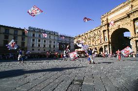 'Explosion of the Cart' in Florence, Italy