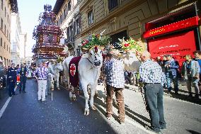 'Explosion of the Cart' in Florence, Italy