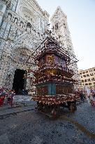 'Explosion of the Cart' in Florence, Italy