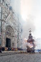 'Explosion of the Cart' in Florence, Italy