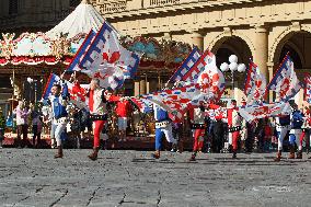 'Explosion of the Cart' in Florence, Italy