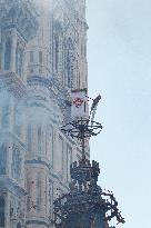 'Explosion of the Cart' in Florence, Italy