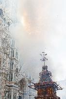 'Explosion of the Cart' in Florence, Italy