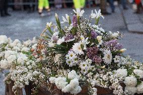 'Explosion of the Cart' in Florence, Italy