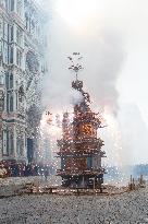 'Explosion of the Cart' in Florence, Italy