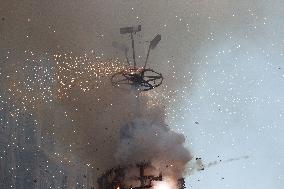 'Explosion of the Cart' in Florence, Italy