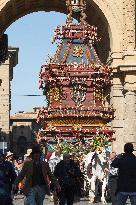 'Explosion of the Cart' in Florence, Italy