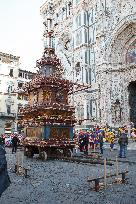 'Explosion of the Cart' in Florence, Italy