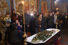 Kyiv pays last respects to marine officer Andrii Kuzmenko