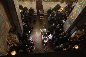 Kyiv pays last respects to marine officer Andrii Kuzmenko