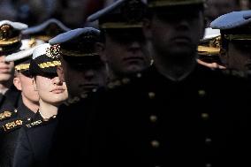 Princess Leonor Visits Nuestra Senora del Carmen Church - Spain