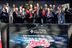 Mexican Stock Exchange Officially Welcomes Diablos Rojos Del Mexico