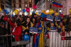 Rally against the regime of Nicolas Maduro - Barcelona