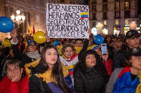 Rally against the regime of Nicolas Maduro - Barcelona