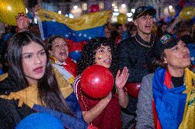 Rally against the regime of Nicolas Maduro - Barcelona