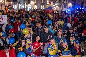 Rally against the regime of Nicolas Maduro - Barcelona