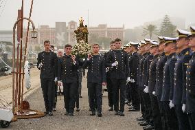 Princess Leonor before departure on the Juan Sebastián Elcano - Cadiz