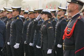 Princess Leonor before departure on the Juan Sebastián Elcano - Cadiz