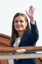 King and Queen preside over the farewell of Juan Sebastián de Elcano with Princess Leonor  - Cadiz