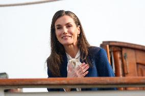 King and Queen preside over the farewell of Juan Sebastián de Elcano with Princess Leonor  - Cadiz