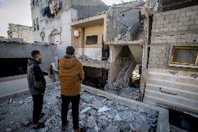 Israeli Attacks On Gaza Continue - Deir Al-Balah