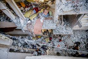 Israeli Attacks On Gaza Continue - Deir Al-Balah