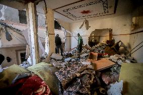 Israeli Attacks On Gaza Continue - Deir Al-Balah