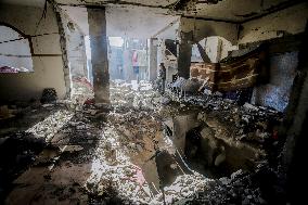 Israeli Attacks On Gaza Continue - Deir Al-Balah