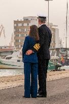 King and Queen preside over the farewell of Juan Sebastián de Elcano with Princess Leonor  - Cadiz