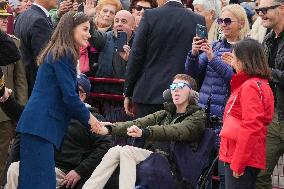 King and Queen preside over the farewell of Juan Sebastián de Elcano with Princess Leonor  - Cadiz