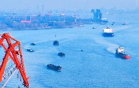 Yangtze River Cargo Ships